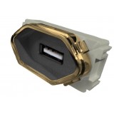 Modulo USB 2a - Novara Grafite Gold